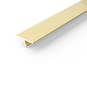 Profilé en T ultra-fin en alliage d'aluminium pour revêtement de sol stratifié, bordure de carrelage mural <span class=keywords><strong>et</strong></span> de <span class=keywords><strong>plafond</strong></span>, couvre-joint de carrelage pour salle de bain <span class=keywords><strong>et</strong></span> cuisine - Product Image 1