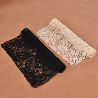 Grossiste d'usine, dentelle extensible en tricot de nylon, large, crochet, élastique, sur mesure