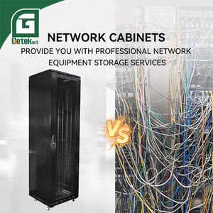 Armoire <span class=keywords><strong>de</strong></span> serveur <span class=keywords><strong>de</strong></span> centre <span class=keywords><strong>de</strong></span> données en acier laminé à froid SPCC <span class=keywords><strong>de</strong></span> 19 pouces avec 4 roulettes, personnalisable, en stock, fournie par l'usine - Product Image 6