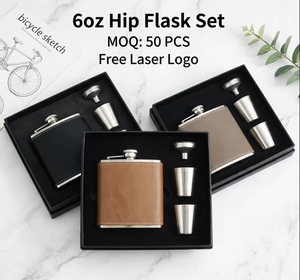 Personalizada <span class=keywords><strong>para</strong></span> Padrinos de <span class=keywords><strong>Boda</strong></span>, <span class=keywords><strong>Regalos</strong></span> <span class=keywords><strong>para</strong></span> el Padrino, Petaca de Cuero de 6 oz <span class=keywords><strong>para</strong></span> Padrinos de <span class=keywords><strong>Boda</strong></span> - Product Image 1
