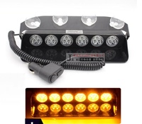 Luz estroboscópica para salpicadero interior de coche, Flash estroboscópico brillante de advertencia de emergencia