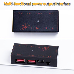 แผงโซลาร์เซลล์แบบพกพาชนิดโมโนคริสตัลไลน์ 15W 12V ชาร์จ USB คู่แบบพับได้สำหรับการเดินป่าตั้งแคมป์กลางแจ้ง - Product Image 4