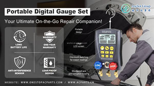 Kit de Manómetro digital dual a precio de fábrica AC.137.269 800-4000psi herramienta de prueba de presión de manguera probador de colector de refrigeración - Product Image 2
