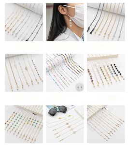 Chaîne à maillons masqués pour lunettes Porte-collier pour lunettes de soleil Porte-chaîne pour lunettes de retenue Sangle pour lunettes - Product Image 3