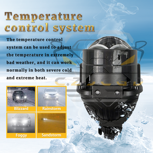 Ays cao <span class=keywords><strong>lumens</strong></span> 2.5 inch <span class=keywords><strong>Led</strong></span> Đèn Pha 150 Wát kép ánh sáng laser siêu từ chối của nhiệt bi <span class=keywords><strong>LED</strong></span> ống kính máy chiếu - Product Image 3