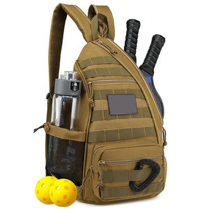 Sac à dos tactique 2 en 1 personnalisé avec logo d'usine, sac à bandoulière réglable pour homme avec crochet de clôture, sac de sport pour pickleball et padel - Product Image 1