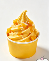 Commerciële elektrische soft-serve ijsmachine met één cilinder voor aanrechtblad