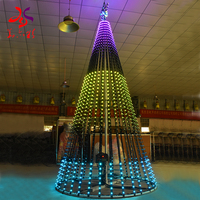 Pohon Natal LED Raksasa untuk Dekorasi Luar Ruangan Pohon Pixel LED untuk Dekorasi Mal