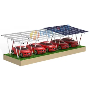 HQ Mount Easy Installation OEM Solar Carport Mounting Structure Carbon Aluminum Steel Brackets Kits