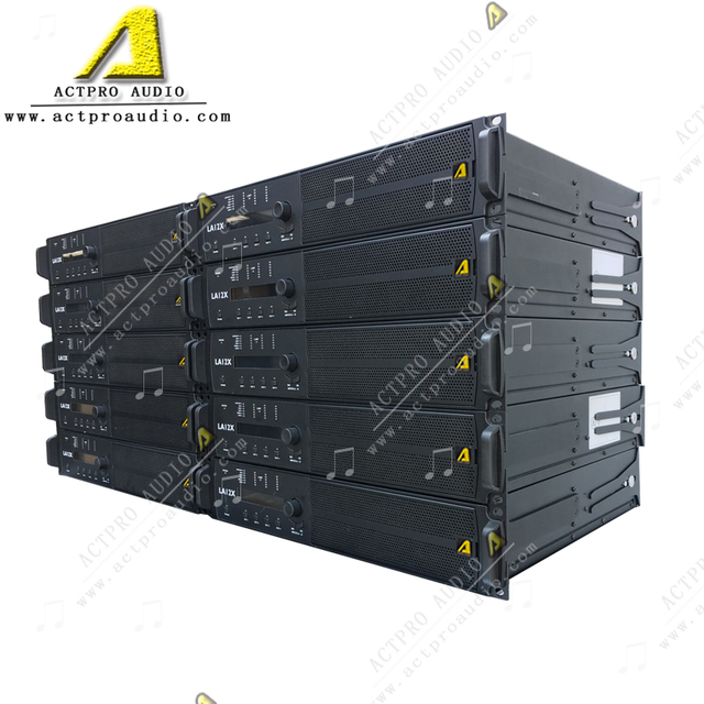 LA12X 4 Channel Amplifier Power Dsp Class d Dj Amplifier 4 Channel Power Amplifier 1000 Watts Professional 8Ω 4Ω