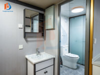 Maison préfabriquée en conteneur de 40 pieds avec 3 chambres, salle de bain et cuisine