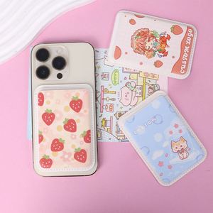 Portefeuille de téléphone en cuir PU magnétique avec logo personnalisé, porte-cartes magnétique personnalisé, portefeuille magnétique personnalisé pour iPhone - Product Image 1