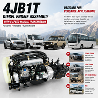 Moteur diesel SCDC ISUZUU 4JB1T 4 cylindres avec boîte de vitesses manuelle à 5 rapports, ensemble moteur complet 2 roues motrices pour camion utilitaire léger