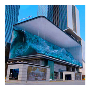 Mur vidéo LED 3D à œil nu personnalisé, extérieur, ultra HD, grand écran vidéo publicitaire LED pour les grands centres commerciaux - Product Image 1