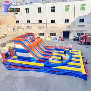Nhà Máy Tùy Biến Juegos Inflables Para Parque Infantil Trượt Bơm Hơi Lâu Đài Nảy Với <span class=keywords><strong>Slide</strong></span> - Product Image 1