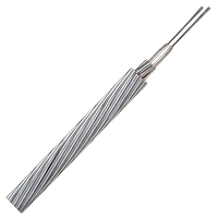 Kabel Udara Shenguan OPGW Serat Optik Komposit Desain Unitube Single Mode G652D untuk Komunikasi Daya