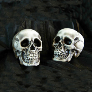 Halloween Lifesize Skeleton Man Head Styrofoam <strong>Skull</strong> Table Top <strong>Decoration</strong> for Bar Party &amp; Haunted House Party <strong>Decorations</strong> - Product Image 2