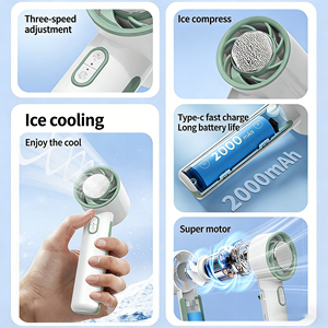 Miniature semiconductor cooling <b>fan</b> desktop office <b>fan</b> quiet small <b>fan</b> long battery life <b>handheld</b> <b>fan</b> - Product Image 2