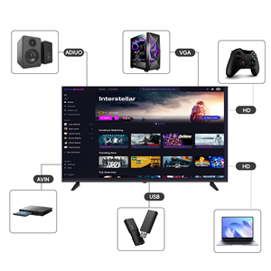 Bán Hot 4K Android thông minh TV toàn màn hình siêu mỏng với giọng nói từ xa 32 đến 100 inch LED Đèn nền sử dụng rộng rãi - Product Image 4