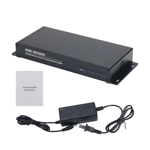 GGDX 8CH High Definition Multimedia Interface Encoder H265 H264 Video Card for RTMP/RTSP/HTTP TS/ FLV/HLS/UDP/RTP/ONVIF