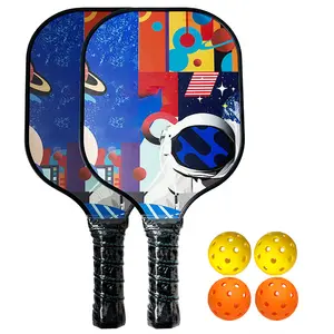 Kustom Premium Serat Karbon Usapa Diakui Pickleball Paddle Set 2 untuk Outdoor Indoor Sport