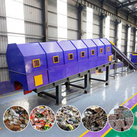 Machine de tri des déchets solides municipaux à haute efficacité, 10-600 tonnes/jour, ligne de tri et de recyclage des déchets MSW