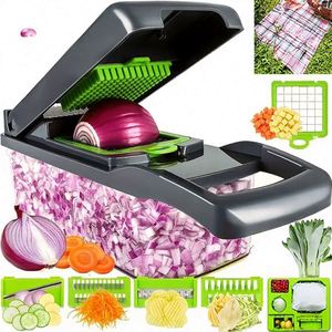 <b>Vegetable</b> <b>Chopper</b> Plastic Container Salad Prep Onion Cutting Kitchen Tool Fruit & <b>Vegetable</b> Tools - Product Image 3