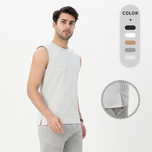 Débardeurs côtelés de sport pour hommes grandes tailles, roses, de qualité supérieure - Product Image 1