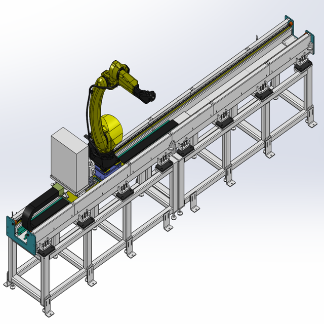 Adjustable Elevated Robot Walking Rails Automation Equipment High Efficiency 3-10kW Power 220V/380V Voltage 1500kg Weight 1-Year