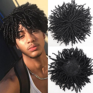 Peluca trenzada de 5,9 pulgadas rizada Afro rizada sintética al por mayor peluca colorida peluca sintética de pelo Afro Twist <span class=keywords><strong>para</strong></span> <span class=keywords><strong>hombres</strong></span> negros - Product Image 1