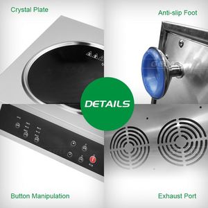 De una sola cabeza <span class=keywords><strong>radiante</strong></span> de la Cocina de Inducción con 1 quemador inteligente de Control - Product Image 6