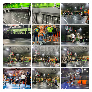 Terrain de basket-ball gonflable personnalisé, piste de tumbling, tapis de <span class=keywords><strong>gymnastique</strong></span> rebondissant, <span class=keywords><strong>matelas</strong></span> d'atterrissage gonflable pour terrain de basket-ball - Product Image 6