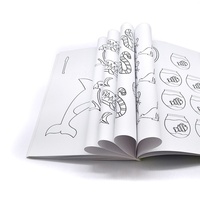 Libro para Colorear de Alta Calidad con Impresión de Imagen de Fábrica, Papel de Arte de Portada, Logotipo Personalizado, Libro para Colorear para Niños