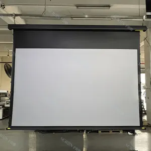 SCREEN PRO 150inch Slimline Tab-tensioned Drop Down Screen Projector with Normal Throw ALR Price of Projector Screen
