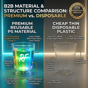 Mini-gobelet personnalisé réutilisable de 0 ml pour fête, dégustation, spiritueux, <span class=keywords><strong>bière</strong></span>, cadeau, verre <span class=keywords><strong>à</strong></span> boisson - Product Image 2