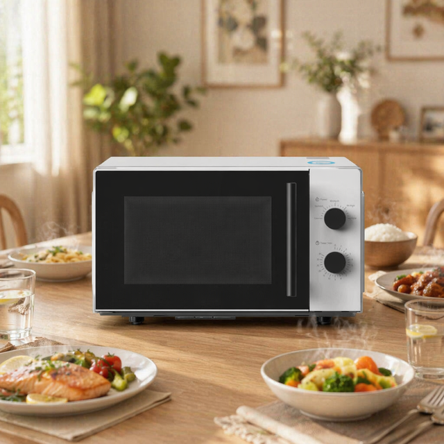High Quality Factory Price 20L Microwave Oven Black White  Electric Oven Desktop Kitchen Appliance Fast Heating Energy Efficient