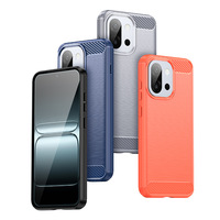 Étui de protection pour téléphone portable en TPU souple en fibre de carbone antichoc pour OnePlus 13T/13S/Ace 5/Ace 5 Pro 5G, coque arrière en silicone