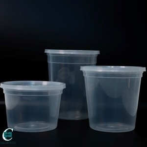 Microwavable Disposable PP <b>Plastic</b> Deli Cups with Airtight <b>Lids</b> Freezer Safe Food Storage Portion Sauce Cups Bulk - Product Image 6