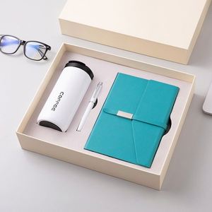 Sustainable Daily Essentials Recycled Notebook Stainless Steel Tumbler and Eco Pen for Green Lifestyle - Product Image 4