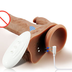 Vibrador <span class=keywords><strong>Dildo</strong></span> de Silicone Líquido Dois-em-Um com Controle Remoto Retrátil e Aquecimento Simulador de Língua para Mulheres Brinquedos Sexuais para Adultos - Product Image 4