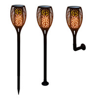 Lampe solaire de jardin à 96 LED, effet flamme, IP65, étanche, lampe solaire de pelouse LED, nouvelle lumière décorative d'ambiance pour villa, cour