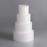 1 " - 18" rundes und quadratisches gefälschtes Kuchenset zum Backen Display Hochzeits handwerk Dekorationen White Foam Cake Dummy