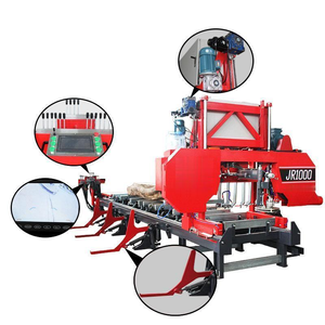 เครื่องเลื่อยสายพานแนวนอนแบบดีเซลไฟฟ้าอัตโนมัติ เครื่องเลื่อยไม้แบบพกพา พร้อมมอเตอร์ 220V/380V รับประกัน 1 ปี - Product Image 3