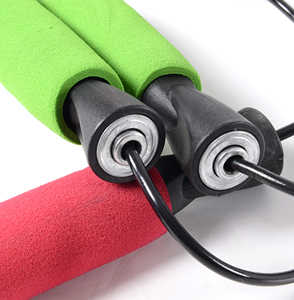 BLD Smart Speed <span class=keywords><strong>Jump</strong></span> fune regolabile in PVC con manici in schiuma Cordless in acciaio per saltare la corda pesante