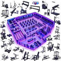 Solución Completa para Gimnasios LISGLO Iron Gym Project: Máquina Comercial de Entrenamiento de Fuerza con Carga de Discos y Equipo de Fitness con Pesas Libres