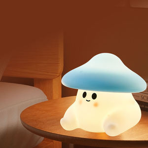 Luz Nocturna Infantil de Silicona con Forma de Hongo, Cálida, Táctil, de Dibujos Animados, para Dormitorio, Mini LED, Adorable, Venta al Por Mayor - Product Image 2