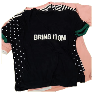 GZ buena calidad señoras ropa usada K83 Ktees Bale, elegante colorido Bea K83 camiseta para mujeres señoras segunda mano envío <span class=keywords><strong>gratis</strong></span> - Product Image 2