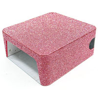 Professionnel 48W Pro Cure Sans Fil Gel Nail Lamp Double Lumière Rechargeable Strass UV LED Nail Lamp pour Polish Gel Curing Lamp