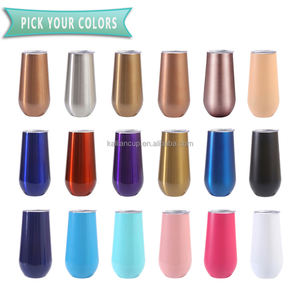 Tasses à vin en acier inoxydable, forme d'œuf, gobelet à vin 6 oz, mug à bière isotherme de voyage, vaso termico acero inoxidable - Product Image 5