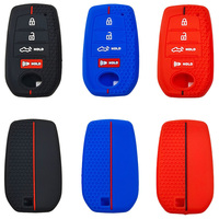 Housse de clé de voiture pour Toyota Hilux 2024 Yaris Corolla 2023 Rav4 2021 CHR Revo Auris Innova Highlander Venza Fortune Porte-clés